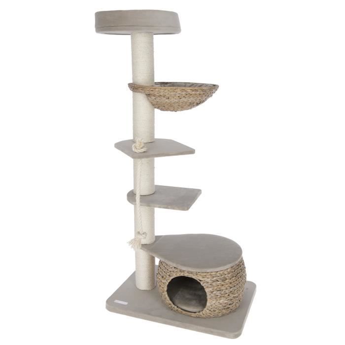 BANANA LEAF TOWER Arbre à chat 70x50x160cm - Beige