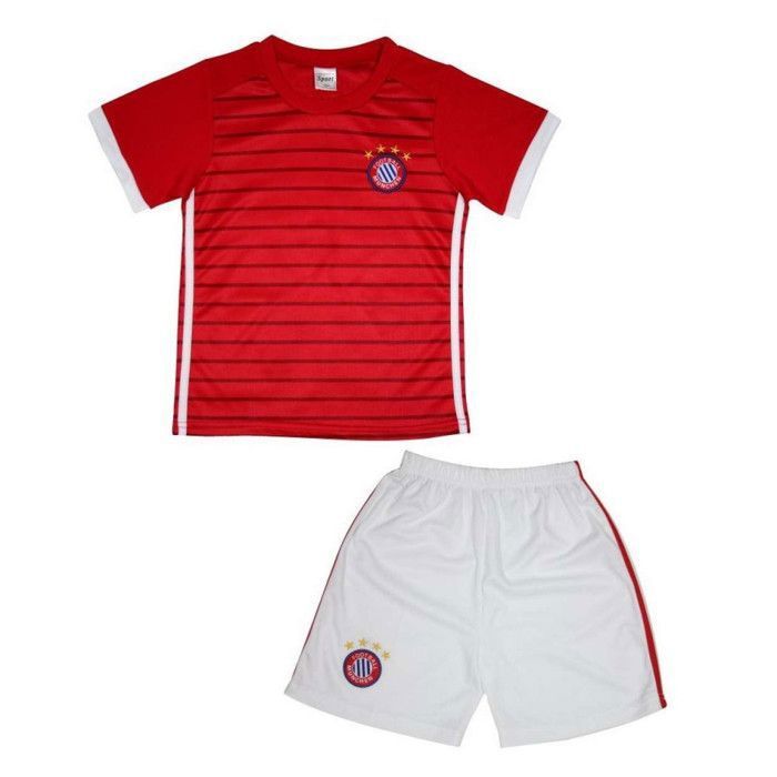 Ensemble De Vetements De Football - Tenue De Football - NPZ - Ensemble short et maillot de foot Munich rouge enfant Taille de 4 à