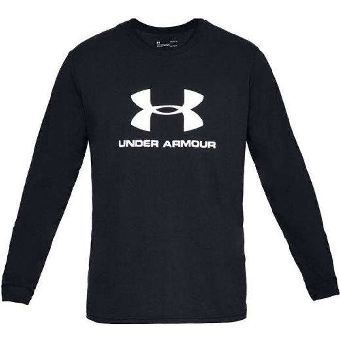Under Armour Sportstyle Logo Long Sleeve 1329283-001 longsleeve pour homme Noir