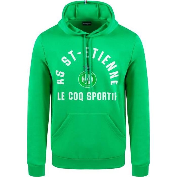 Sweatshirt à capuche AS Saint-Etienne fan n°1 - vert - M