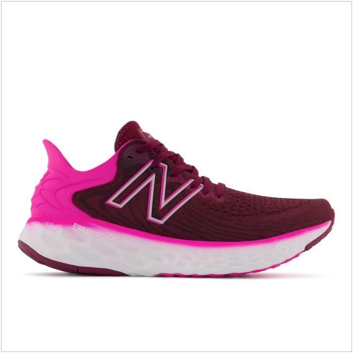 Chaussures de running femme New Balance fresh foam 10801 v11 - garnet/pink glo - 38