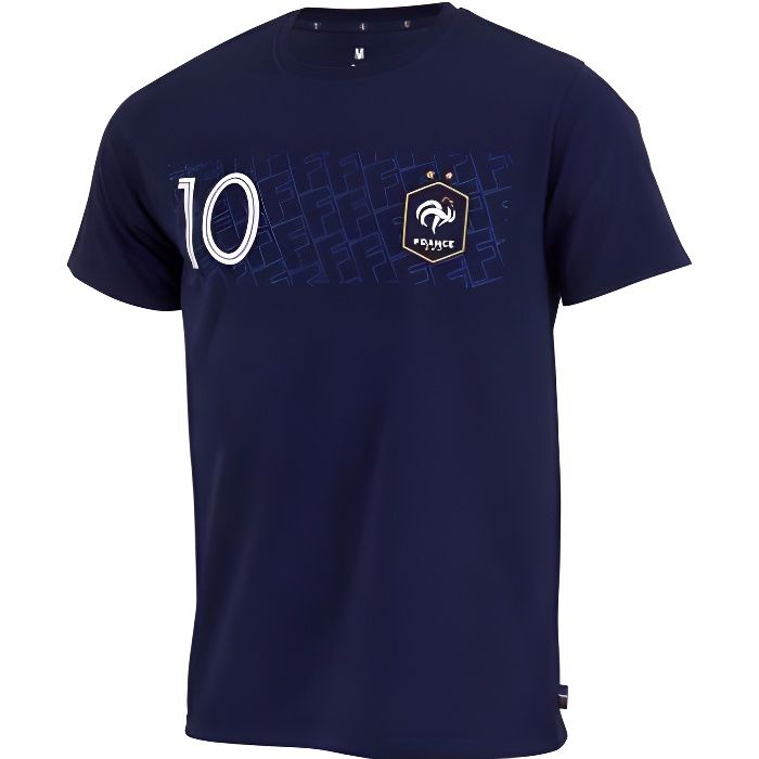 T-shirt France Player Mbappe N°10 - bleu marine - S