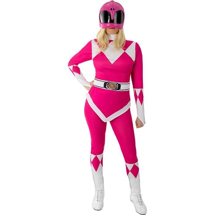 FUNIDELIA Déguisement Power Ranger Rose - Déguisement pour femme et accessoires pour Halloween, carnaval et fêtes.Taille: S
