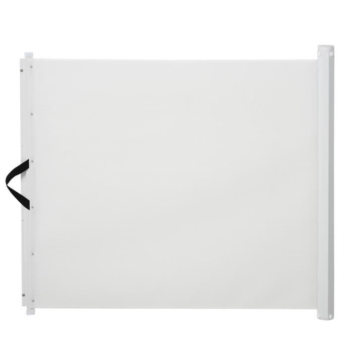 Barrière de sécurité barrière animaux rétractable 1,15L x 0,83H m teslin métal blanc neuf 30