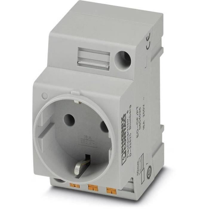Prise 2P+T modulaire Phoenix Contact EO-CF/PT 804038 gris (L x l) 60 mm x 45 mm 1 pc(s)