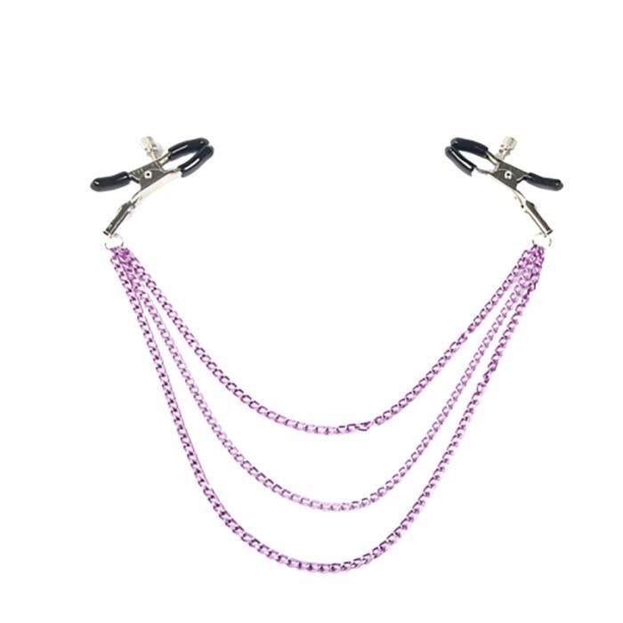 1 pc pince à tétons chaîne de fer pinces à seins flirtant jouet stimulateur cloche pendentifs pour BRACELET - GOURMETTE - JONC