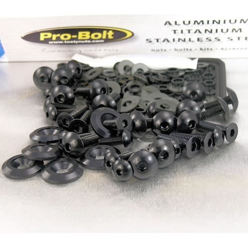 Kit visserie carénage yzf r6 08-09 (23 pièces) (noir)
