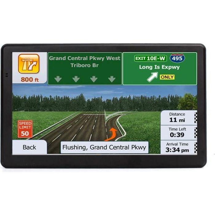GPS Auto Navigateur GPS Carte à vie Cartographie Europe 8 Go 7 pouces Écran Tactile pour Voiture Camion Navigation Multi-Languages