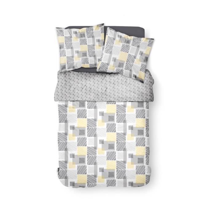 Parure de couette 100% coton 57 fils 240x220 ROCHA