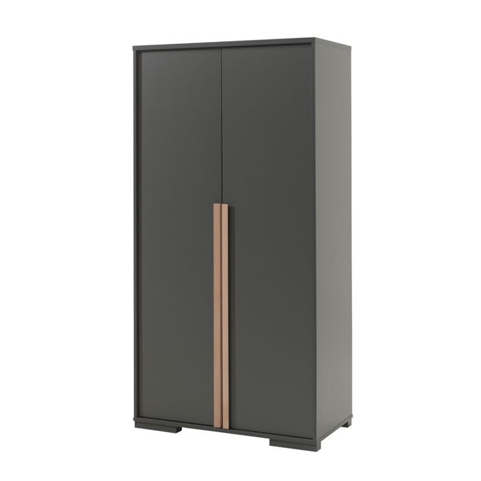 Vipack Armoire 2 Portes LONDEN Anthracite - Référence : LDKL1280