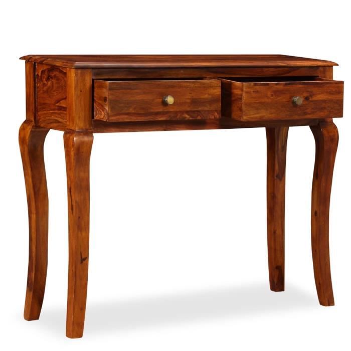 Zhihushop - Table console Bois massif de Sesham meubles de rangement 90 x 32 x 76 cm