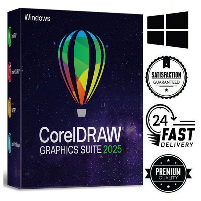 CorelDRAW Graphics Suite 2025 version complete pour windows x64 – ACTIVATION A VIE & LIVRAISON RAPIDE