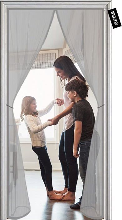 Moustiquaire Porte MagnéTique, 85 X 200 Cm Moustiquaire Porte