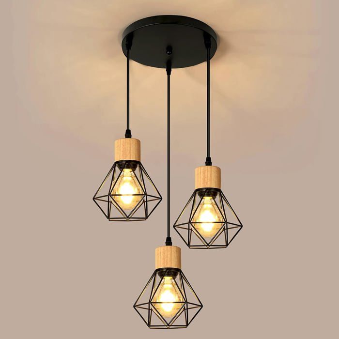 Deux Lustres 3 Lampes Irosan – Occasion – Luminaire Vintage