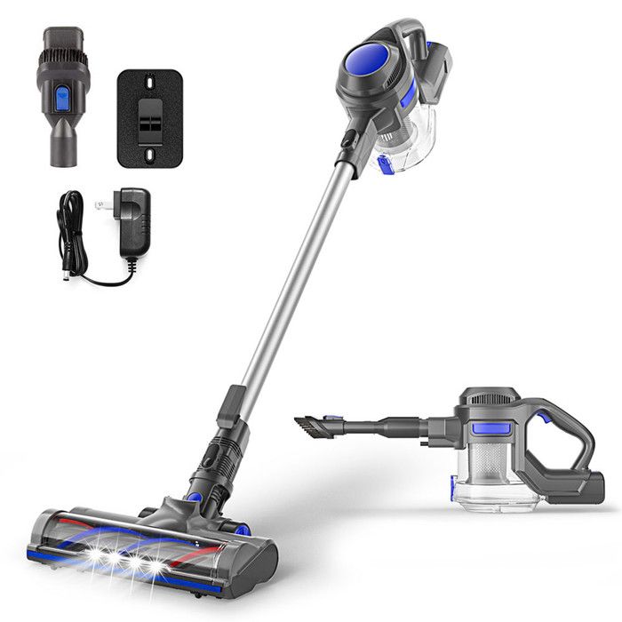 Air Essence Bise aspirateur vertical sans fil 100AW technologie cyclonique bleu