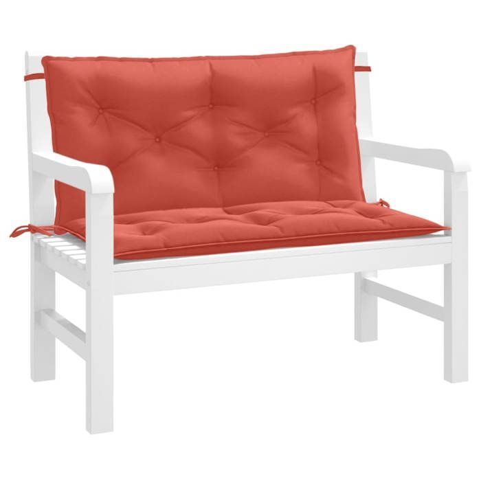 vidaXL Lot de 2 Coussins de Banc de Jardin Oreillers de Balcon Coussins de Sièges Patio Jardinage Terrasse Extérieur 4002592