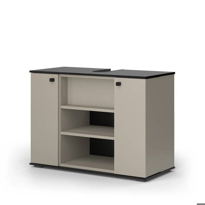Meuble sous lavabo Joli 80x59cm avec 2 portes Grège Vicco 52205