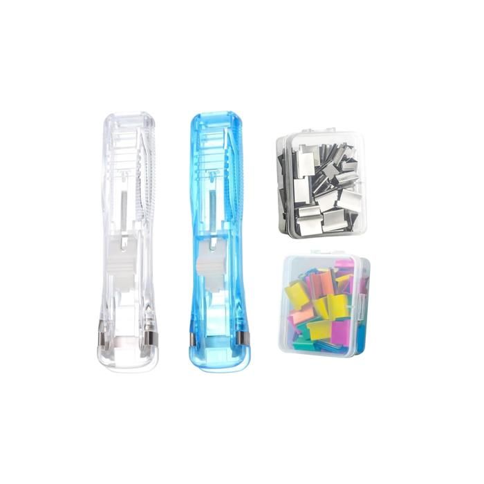 Lot de 4 distributeurs de pinces à palourdes avec 100 clips de recharge ...