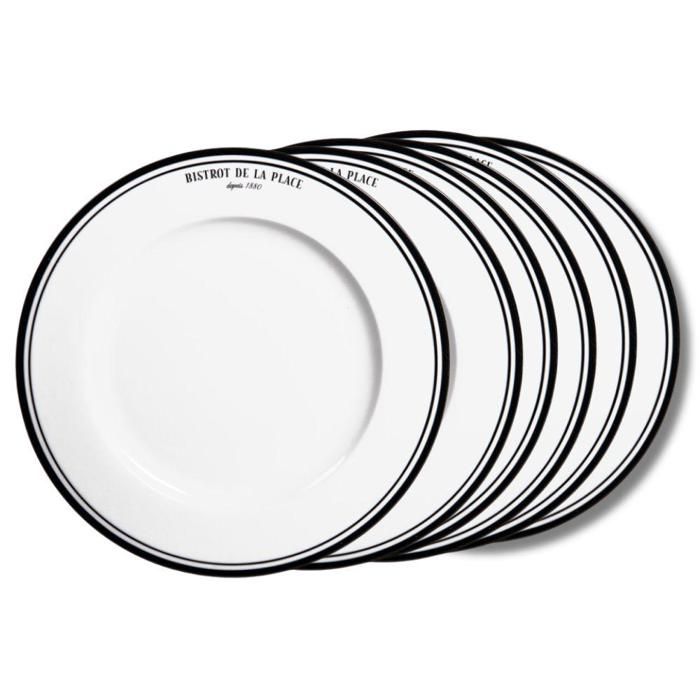Assiette plate Bistrot 27 cm (lot de 6) - Table Passion