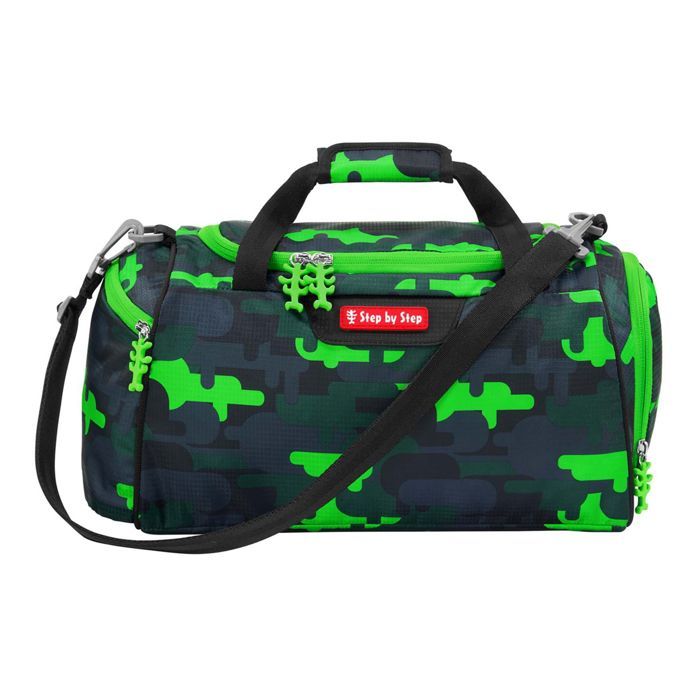 Step by Step Sac de sport gris foncé gris bleu pour fille et garçon - Step by Step Sports Bag Black Cat Chiko 330700