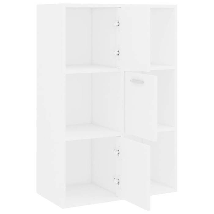 Bibliothèque SOLOMOON CHIC Armoire de rangement Blanc 60x29 5x90 cm Bois dingénierie BB173