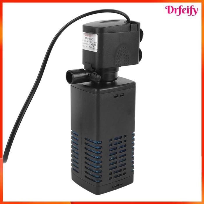 Comparer les prix de Pompe submersible pour aquarium - AKOZON - 3-en-1 - Filtration et oxygénation - Silencieuse - Plastique sûr