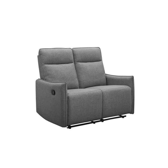 Lugo-canapé 2 Places Avec Fonction Manuelle En Tissu Anthracite Lugo-canapé 2 Places Avec Fonction Manuelle En Tissu Anthracite