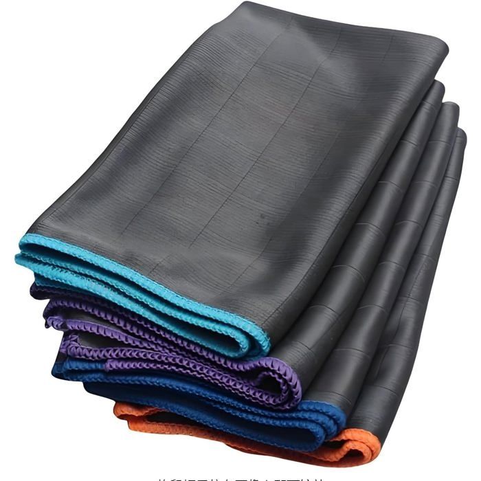 Chiffon en fibre de carbone - EVERWOL - Nettoyage sans trace - 40x50 cm - Lot de 3 pièces - Absorption supérieure