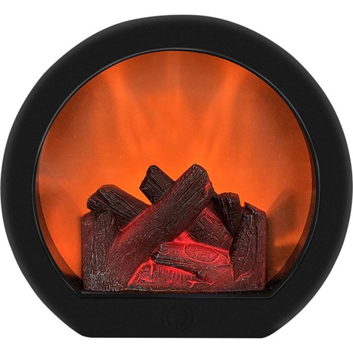 Lanterne Cheminée LED Flamme Réaliste Tactile USB - Lampe dAmbiance Arquée