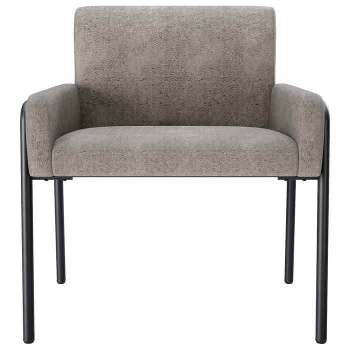 VIDAXL Fauteuil 1 place Fauteuil dappoint - Gris clair - Simili daim Conception pratique 95890