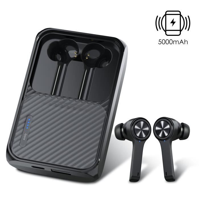 Arbily écouteurs Bluetooth écouteurs Sans Fil Boîte De Charge 5000mah Bluetooth 5 0 Avec Micro Puissance Mobile Pour Ios Android Casque écouteurs Avis Et Prix Pas Cher Cdiscount