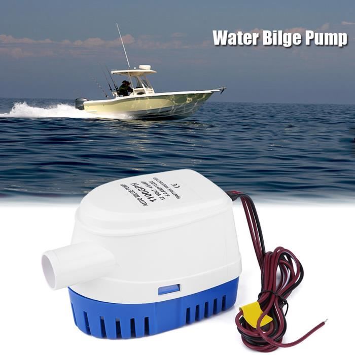 Pompe Bateau 12v 1100gph VOANZO Pompe De Cale Automatique 12V 1100 GPH - Interrupteur Flotteur Pompe Automatique 12V Bateau étang