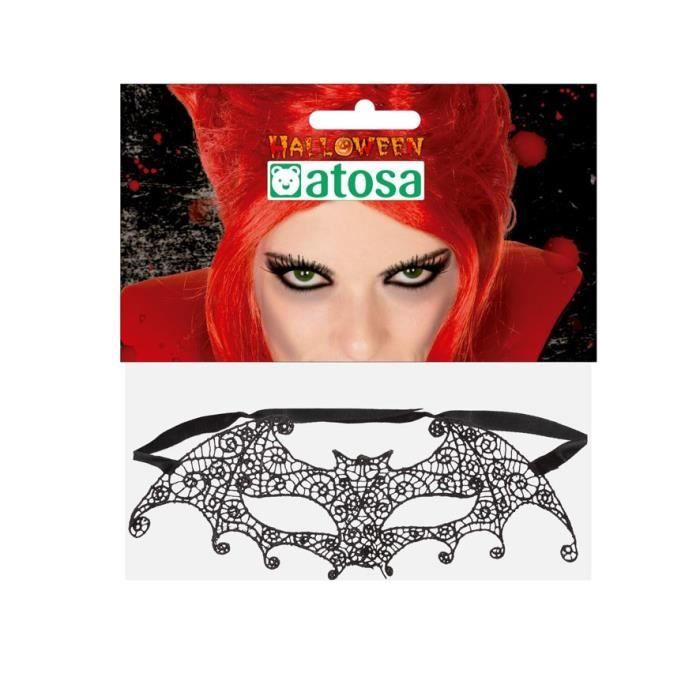 Masque yeux Halloween S/Rab. - ATOSA - Femme - Noir