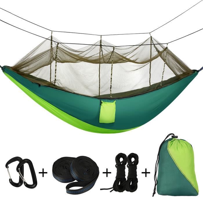 Ryno Tuff Hamac de camping avec moustiquaire - Hamac double avec filet