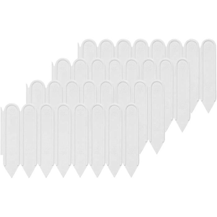 DOITOOL 5Pcs Bordures Blanches En Plastique Clôture De Jardin Panneaux De Clôtures Décoratives De Jardin Bordures De Clôture De Jardin Pelouse Parterres De Fleurs Bordures De Plantes Pour