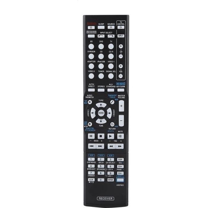 Télécommande De Remplacement AXD7586 Pour Récepteur AV Pioneer VSX-520-S, VSX-53, VSX-1121 - Neuve