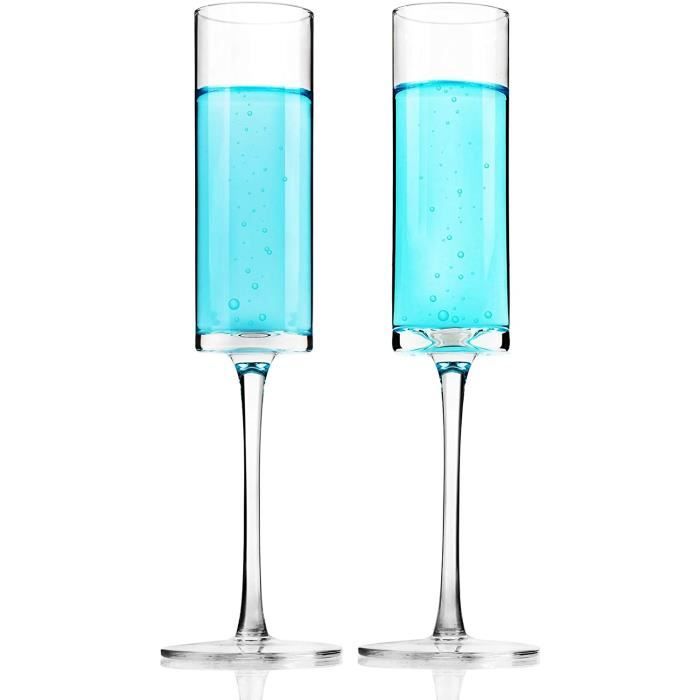 Flutes Cristal a Champagne Verre Parfait Moderne Cristal Ensemble