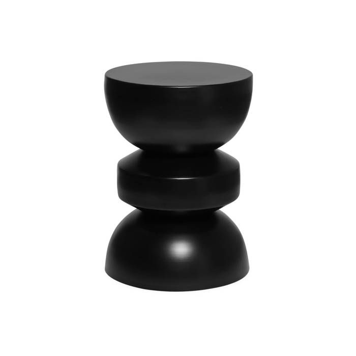 Table dappoint. bout de canapé. table de chevet en métal. noir. Assa. Ø32 x H 43.5cm Table dappoint. bout de canapé. table de chevet en métal. noir. Assa. Ø32 x H 43.5cm