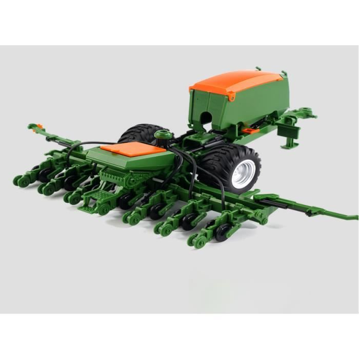 Tracteur Télécommandé Enfant Avec Remorque électrique - 2,4 GHz, Phares LED, Accessoires Ferme - Cadeau 3 à 7 Ans - 2