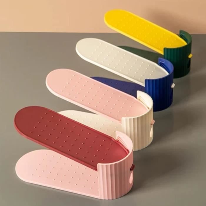 2 Présentoirs à Chaussures En Acier Inox | Forme 8, Hauteur Réglable | Pour Maison, Boutique, Vitrine | Argent