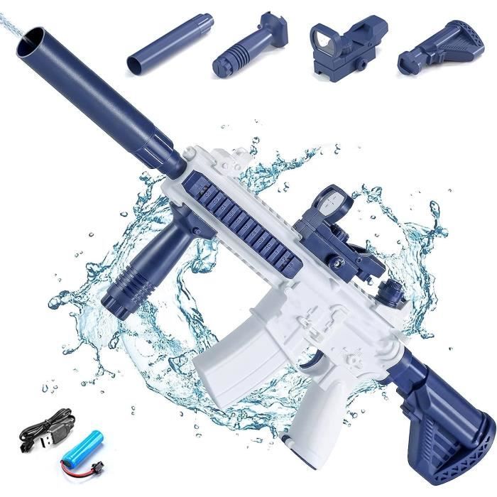 Pistolet à Eau Électrique Puissant - Portée 39 Pieds, Réservoir 300ml, Pour Enfants Et Adultes