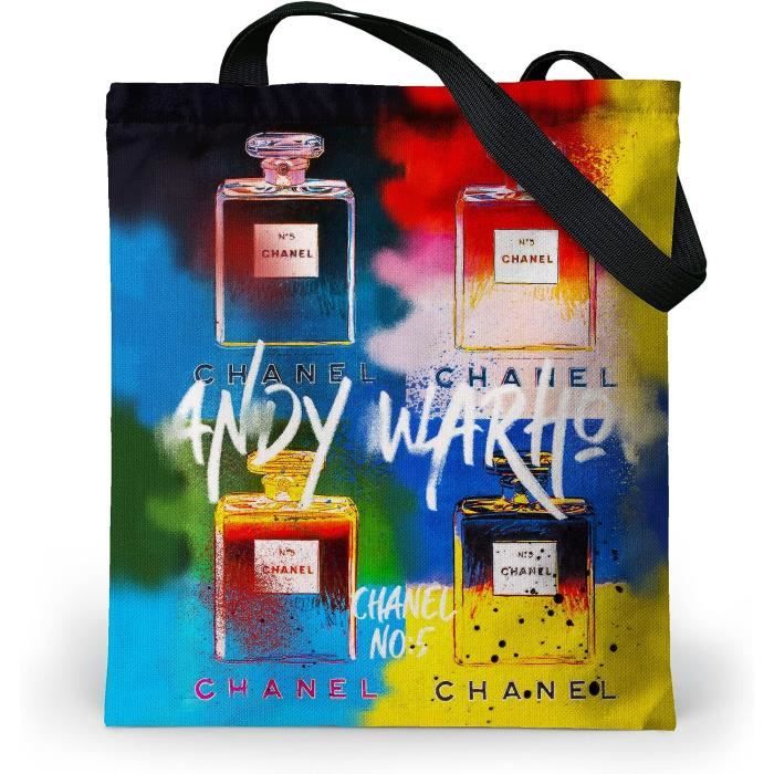 Sac Cabas Velours Côtelé GWAWG - Grand Tote Bag Femme Réutilisable