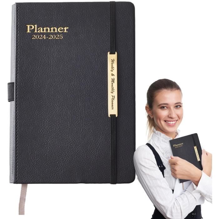 Agenda Hebdomadaire 2025 AT-A-GLANCE - Simili Cuir, Format 7x8,75 Pouces, Vue Par Semaine