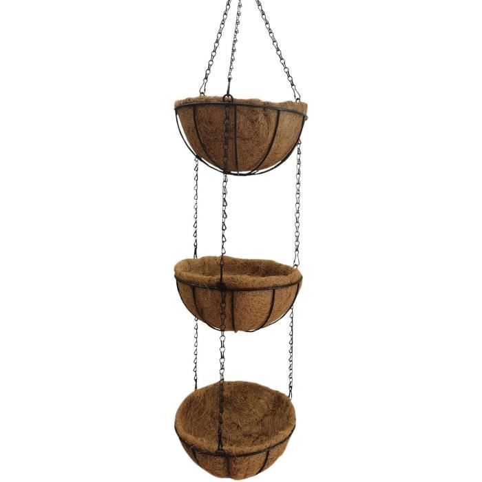 2 Rouleaux Doublure Coco Naturel 30.5x299.7cm - Pour Paniers Suspendus, Décoration Jardin, Reptiles