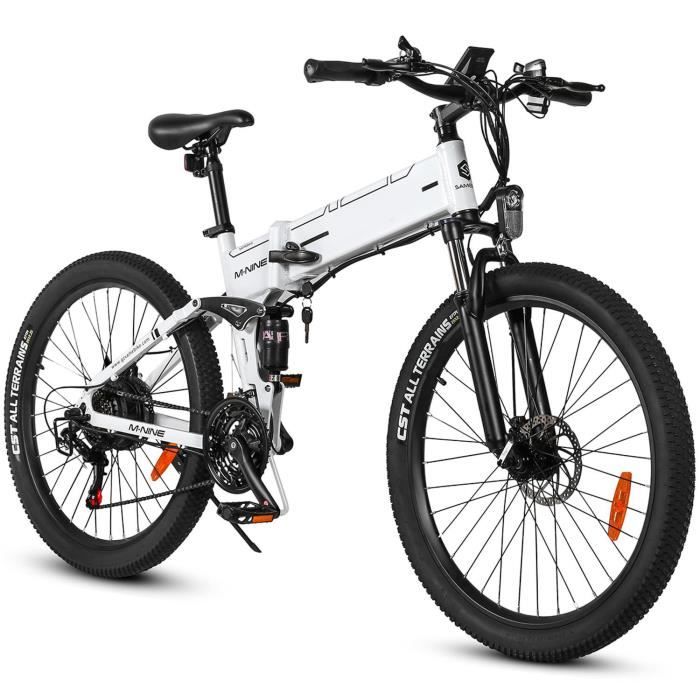 VTT électrique pliant ALORS Blanc