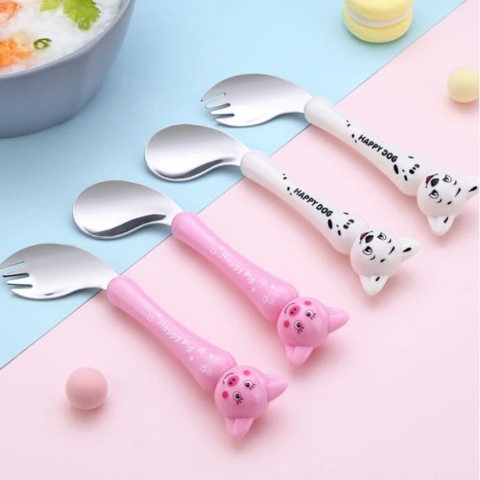 Ustensiles De Bebe Fourchette Et Cuillere D Apprentissage Pour Les Bebes En Acier Inoxydable Manches Incurves Faciles A Prendre Ros Achat Vente Fourchette De Table Cdiscount Ustensiles De Bebe Fourchette Et Cuillere D Apprentissage Pour Les Bebes En Acier Inoxydable Manches Incurves Faciles A Prendre Ros Achat Vente Fourchette De Table Cdiscount