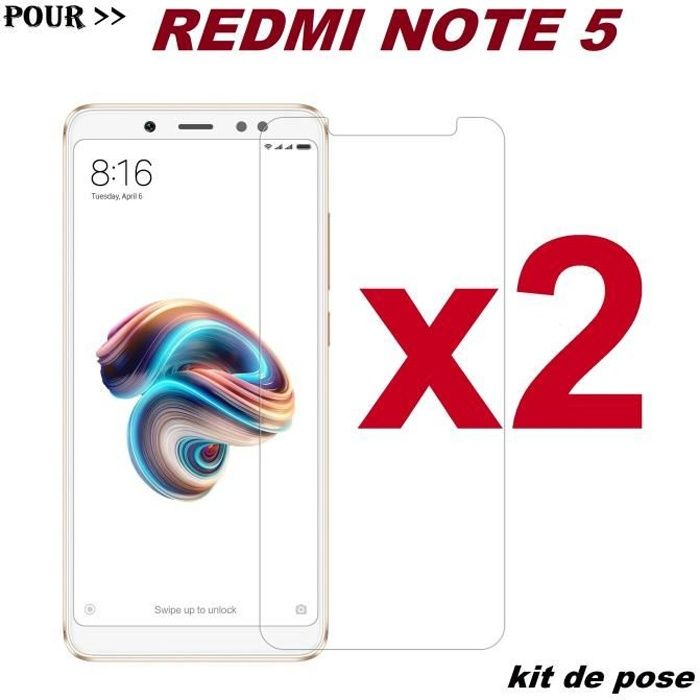 Protection écran Verre Trempé Pour Xiaomi Redmi Note 7 Et Note 7 Pro - Transparent - Neuf