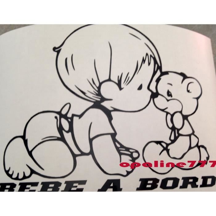 Autocollant "Bébé à Bord" Avec Bébé Porcinet (Winnie L'Ourson) - Dimensions 14 Cm - Vinyle Haute Qualité, Pour Vitre Ou Carrosserie - 7