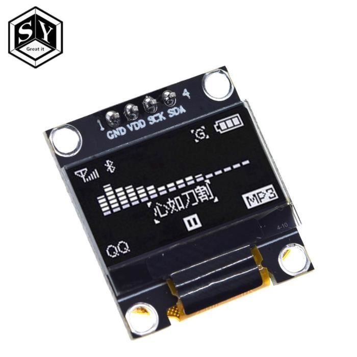 Module OLED 128x64 I2C - Écran 2.42" Bleu Pour Arduino UNO R3 | DollaTek
