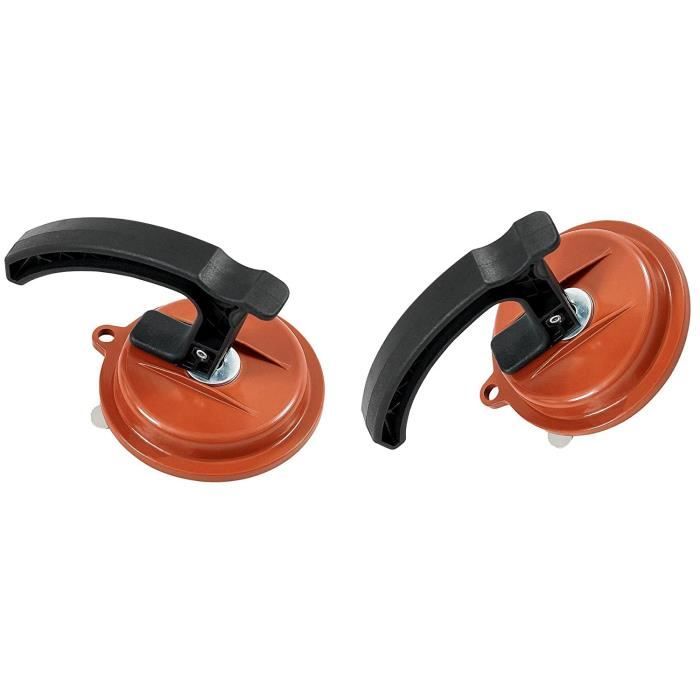 Lot De 2 Ventouses Avec Crochets - Support 12kg Sans Perçage, Pour Salle De Bain, Camping Ou Voiture